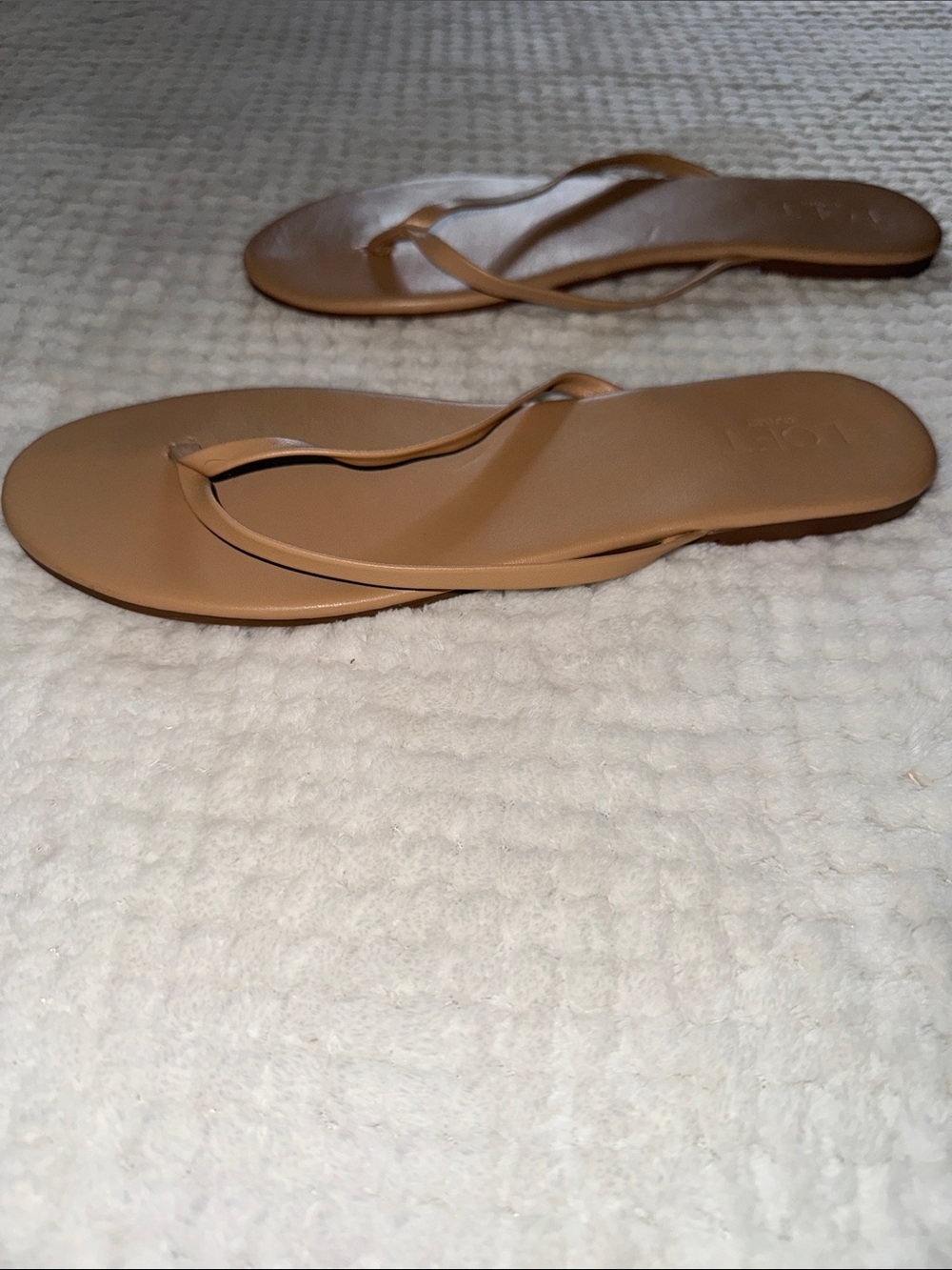 🩴 EUC LOFT Nude Minimalist Flip Flop Sandals – Women’s Size 10 - Picture 3 of 8